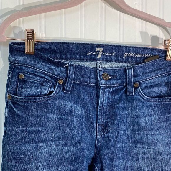 FOR ALL MANKIND Gwenevere Washed Jeans Sz 25 - Picture 3 of 7